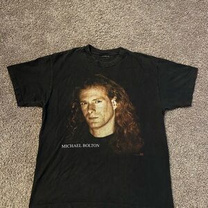 Michael Bolton Black Graphic T-Shirt